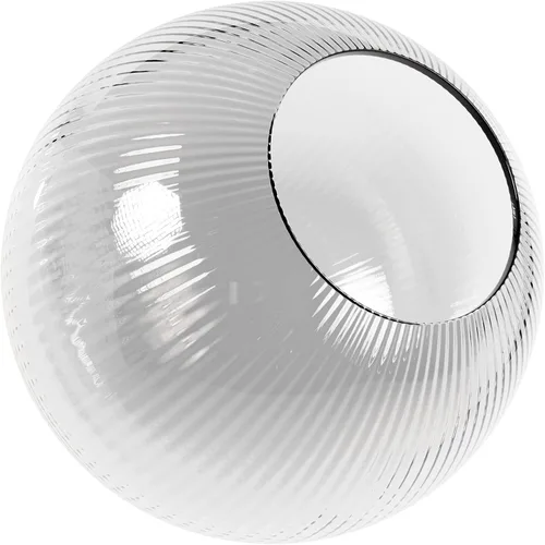 Vista 12 de KastLite Globo de poste de lámpara de acrílico prismático transparente de 8 pulgadas Textura prismática con cuello de ajuste de 3.91 pulgadas