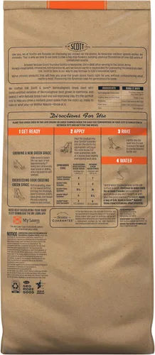 Vista 13 de O.M. Scott and Sons Bermudagrass - Semilla de césped, fertilizante y mejorador del suelo, tolerante a la sequía una vez establecida, cubre hasta