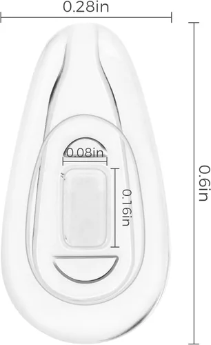 Vista 2 de 6 pares de almohadillas de nariz de repuesto para Oakley Socket 5.5 OX3218 Socket 5.0 OX3217 Socket Ti OX5019 Placa de acero