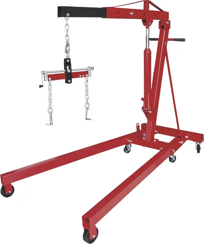 Vista 7 de Strongway Grúa con motor hidráulico con nivelador de carga, capacidad de 2 toneladas,1-82 5/8 pulgadas. rango de ascensor 82 5/8in. Lift Range