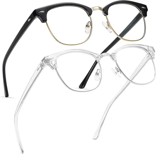 Vista 12 de Perfectmiaoxuan - Gafas con bloqueo de luz azul, anteojos para computadora/juegos/pantalla para mujeres u hombres, anti luz azul y UV