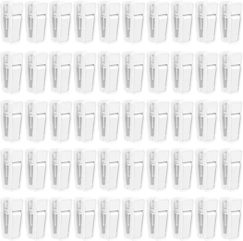 Vista 8 de Blcculi Clips para colgar perchas, 50 clips para colgar bebés, clips de plástico para dedos, clips para colgar pantalones, clips de agarre fuerte