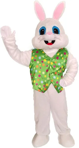 Vista 3 de Easter Bunny Costume Rabbit Mascot Adult Size Halloween Party Dress