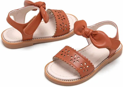 Vista 6 de GINFIVE Sandalias para niñas pequeñas, zapatos de verano para niñas pequeñas