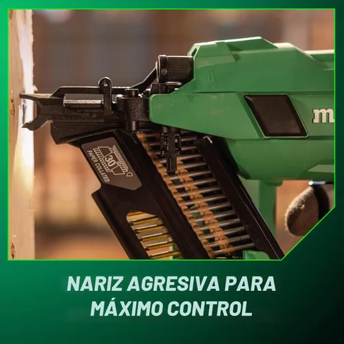 Vista 9 de Metabo HPT Kit de Clavadora de Marcos Inalámbrica MultiVolt de 18V de 30° con Cinta de Papel, Clavadora de Marcos de 3-1/2", Herramienta Eléctrica