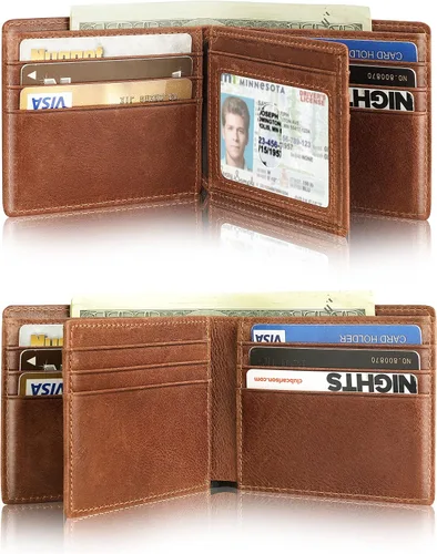 Vista 7 de Cartera con soporte AirTag, Marrón, Casual