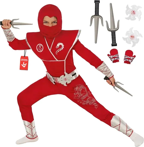 Vista 7 de Morph, Disfraz de ninja para niños, disfraces de Halloween para niños Azul