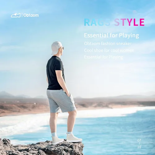 Vista 19 de Obtaom Zapatos de lona de alta calidad para mujer/hombre para jugar a media pantorrilla, zapatillas de deporte de moda casuales con cordones de alta