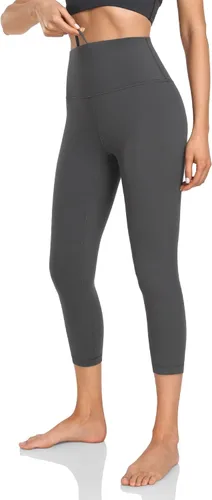 Vista 5 de HeyNuts Essential 34 Leggings with Drawstring, Buttery Soft Tummy Control Capri Pant for Training 21