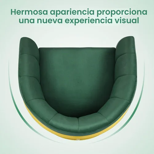 Vista 7 de BarberPub Silla de sala de estar, silla de tecnología de uñas con cojín, sillón de manicura para técnico de uñas, equipo de salón de spa para Verde