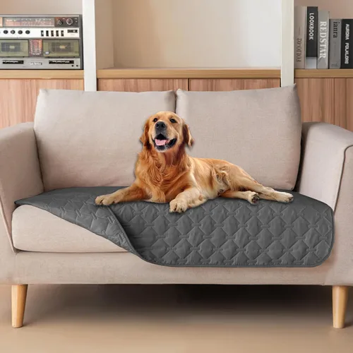 Vista 137 de gogobunny Manta para mascotas 3 veces más resistente, impermeable y a prueba de arañazos; protector de muebles reversible para perros y gatos, funda