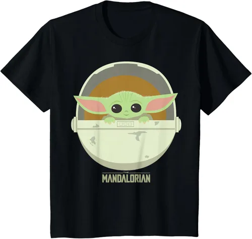 Vista 33 de Star Wars The Mandalorian The Child Bassinet - Camiseta con retrato Negro