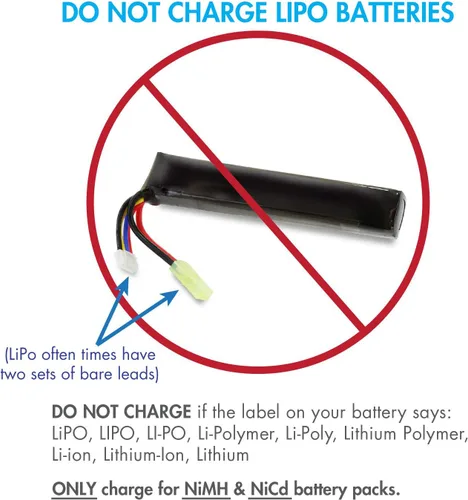 Vista 5 de Tenergy Cargador universal inteligente para batería de NiMH / NiCd 7.2V - 12V con corriente de carga y sensor de temperatura/selección