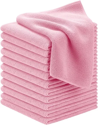 Vista 38 de Avalon Towels Paños de limpieza de microfibra (paquete de 48) – Tamaño 16 x 16 pulgadas, trapos de limpieza altamente absorbentes, sin pelusa Negro