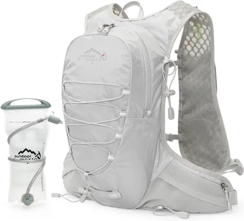 Vista 8 de IX INOXTO Chaleco de hidratación para correr para hombres y mujeres, mochila de agua para correr, paquete de hidratación de 3 litros, para correr