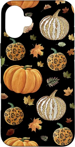 Vista 22 de iPhone 16 Falling leaves Autumn and Pumpkin Happy Fall Phone Case