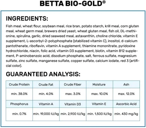 Vista 2 de Hikari Betta Bio-Gold, granulados