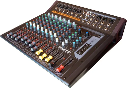 Vista 6 de Boytone BT-88MX- Mezclador de sonido de audio Bluetooth Studio de 9 canales, interfaz de controlador de sonido DJ, conector de micrófono XLR, 1