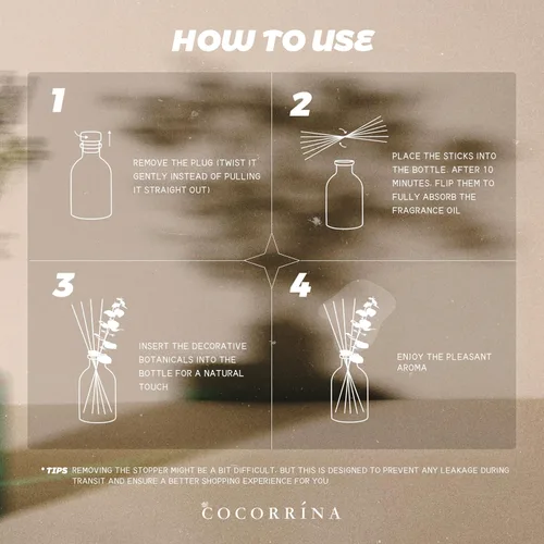 Vista 8 de COCORRÍNA Juego de 3 difusores de aceite perfumado de eucalipto de eucalipto, bosque negro, aroma de algodón limpio, 1.7 onzas líquidas cada uno