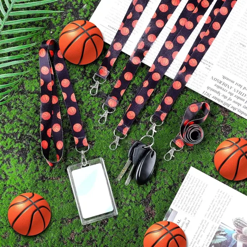 Vista 3 de Highergo 20 cordones de fútbol, sóftbol, baloncesto, fútbol, llaveros para identificación, cartera, tarjetero, soporte para llaves, cordones