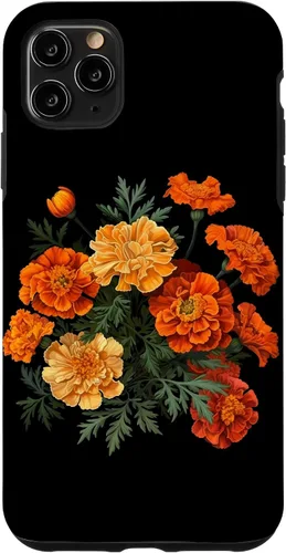 Vista 13 de Funda para iPhone 17 con diseño de flores de caléndula del mes de nacimiento