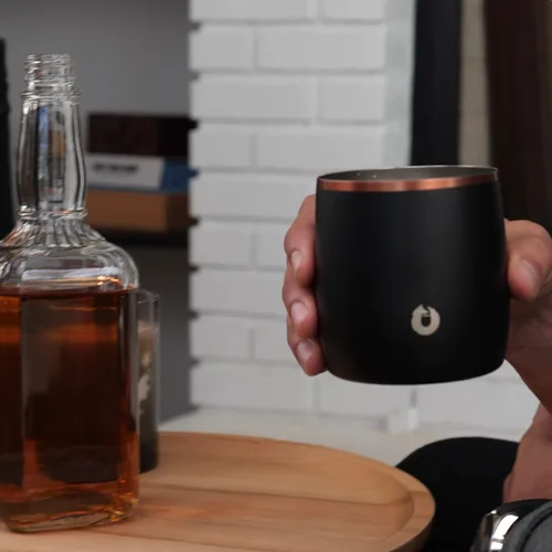 Vista 6 de SNOWFOX Vasos Whiskey Rocks de acero inoxidable con aislamiento al vacío de alta calidad, juego de 2, Old Fashioned, whisky, vasos lowball, elegante
