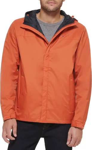 Vista 35 de Tommy Hilfiger Chaqueta impermeable con capucha, transpirable, ligera, para hombre