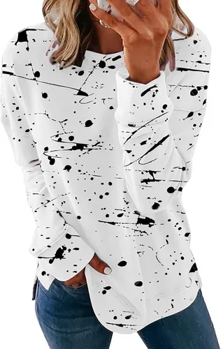 Vista 2 de Camiseta corta de manga larga para mujer, talla grande, Chucky, blusas de otoño, blusas de manga larga
