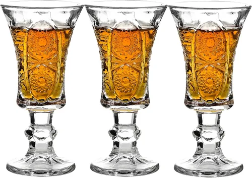 Vista 8 de Glsairy Vasos Cordiales Redondos de 1.3 Onzas, Vasos de Jerez Sin Plomo, Vasos de Chupito Transparentes de Base Pesada (Juego de 12)