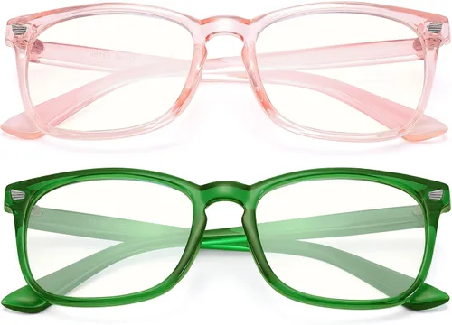 Vista 11 de AZorb 2Pack Gafas de Bloqueo de Luz Azul para Niños - TR90 Gafas de Pantalla de Computadora Irrompibles para Niños y Niñas