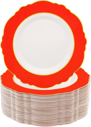 Vista 15 de WDF - 60 platos desechables de plástico transparente para postre, 7.5 pulgadas, pequeños, desechables, para pasteles, aperitivos, postres