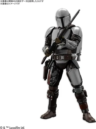 Vista 2 de Bandai Hobby - The Mandalorian - Armadura Beskar de The Mandalorian Star Wars Kit de Modelo 1/12