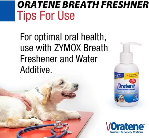 Vista 7 de Zymox Oratene - Ambientador bucal sin escobillas para perros y gatos, 4 onzas