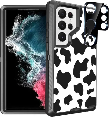 Vista 12 de Funda compatible con Samsung Galaxy S23 Ultra con diseño de bandera estadounidense antigua con protector de lente de cámara