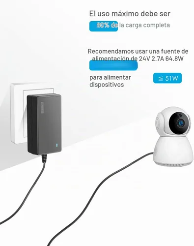 Vista 7 de ALITOVE Fuente de alimentación de 24V 2.7A 65W Adaptador AC a DC Transformador de 24 voltios Convertidor de cable de alimentación de 4.92 pies