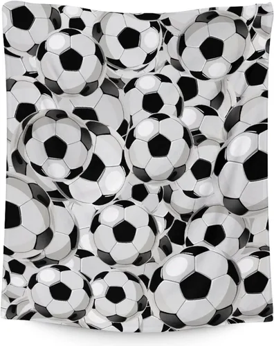 Vista 16 de Manta de fútbol para regalar – Manta deportiva de 30 x 40 pulgadas para adultos y niños, mantas coloridas de felpa suave para sofá, oficina