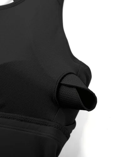 Vista 5 de CRZ YOGA Sujetadores deportivos de tirantes largos para mujer, sin varillas, acolchados, cruzados, para yoga, recortados