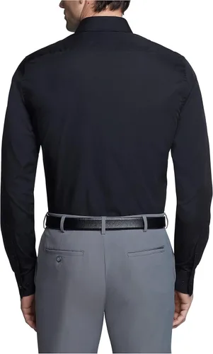 Vista 2 de Van Heusen - Camisa de vestir de tela de popelina para hombre, unicolor, corte ajustado