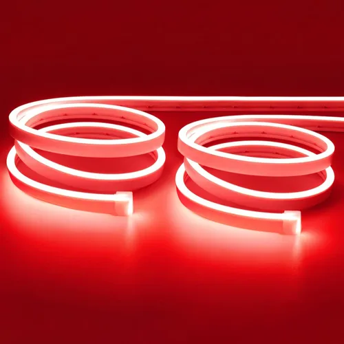 Vista 16 de Lamomo Tira de luces LED, cuerda de neón blanca cálida, 0.39 pulgadas/corte Blanco cálido