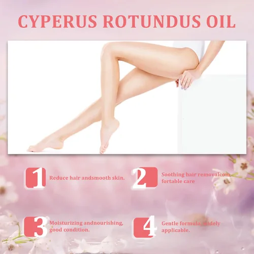 Vista 6 de Renovia Cyperus Rotundus Oil, 2026 Cyperus Rotundus Oil For Hair Removal, Moisturizes and Soothes, Smooths Skin, Reduces Body Hair Growth, Suitable