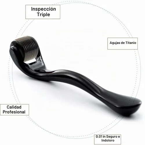 Vista 5 de Angel Kiss Microneedling Derma Roller para cara, cuerpo y barba - Rodillo micro aguja de 0.010 in
