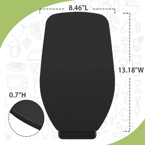Vista 7 de Bandeja deslizante para mezclador para Kitchenaid 4.5-5 Qt con cabeza inclinada - Bandeja rodante de metal para encimera de cocina, deslizador