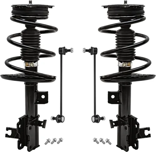 Vista 50 de Detroit Axle - Kit de 4 piezas de puntales delanteros para Toyota Highlander 2001 2002 2003, enlaces de barra antivuelco estabilizadores y puntales