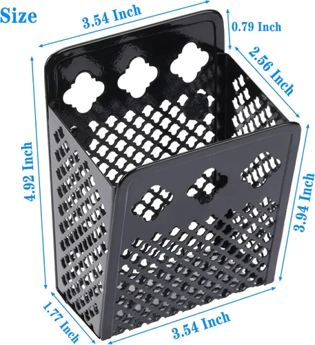 Vista 6 de Soporte magnético para lápices, organizador magnético para casillero, 1 paquete de soporte para bolígrafos, accesorios para la escuela y la oficina