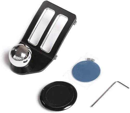 Vista 8 de Soporte para teléfono móvil de aleación de aluminio negro en la rejilla central del aire del automóvil, accesorios para Mercedes Benz Clase C W204