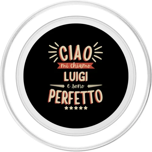 Vista 2 de Luigi Idea Regalo Personalizzata Nome Divertente Gigi PopSockets MagSafe PopGrip for iPhone
