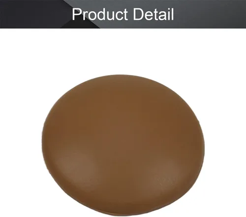Vista 4 de MroMax Protectores de pared de 1.57 pulgadas de diámetro, autoadhesivos, para manija de puerta, tope de silicona, color marrón, 1 unidad Café