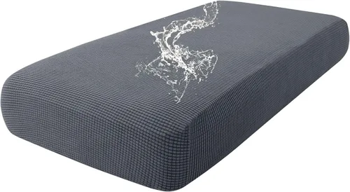 Vista 94 de Fundas impermeables para sofá seccional, fundas de cojín antideslizantes para sofá Ajuste seccional en forma de L, tela jacquard elástica, parte
