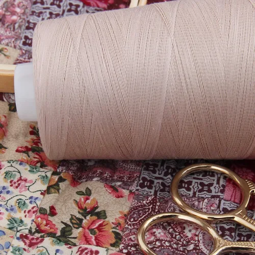 Vista 5 de Hilo de algodón resistente 8,200 pies - 40/3-17 colores disponibles. Heavy-duty cotton thread for quilting, sewing and topstitching. Strong cone