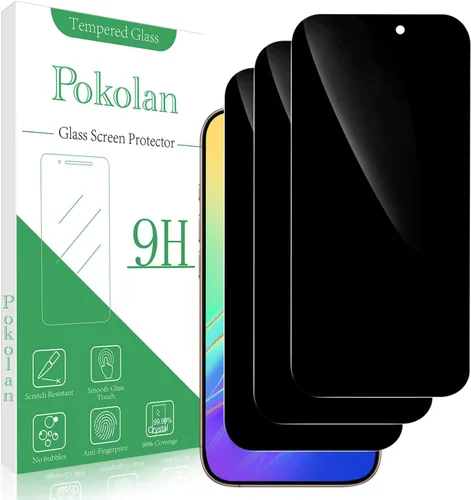 Vista 13 de Pokolan Protector de pantalla de privacidad diseñado para iPhone 11 Pro Max Negro